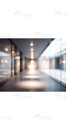 Tło fotograficzne wizerunkowe „Nowoczesny Korytarz Biurowy – Bokeh Light” | O32